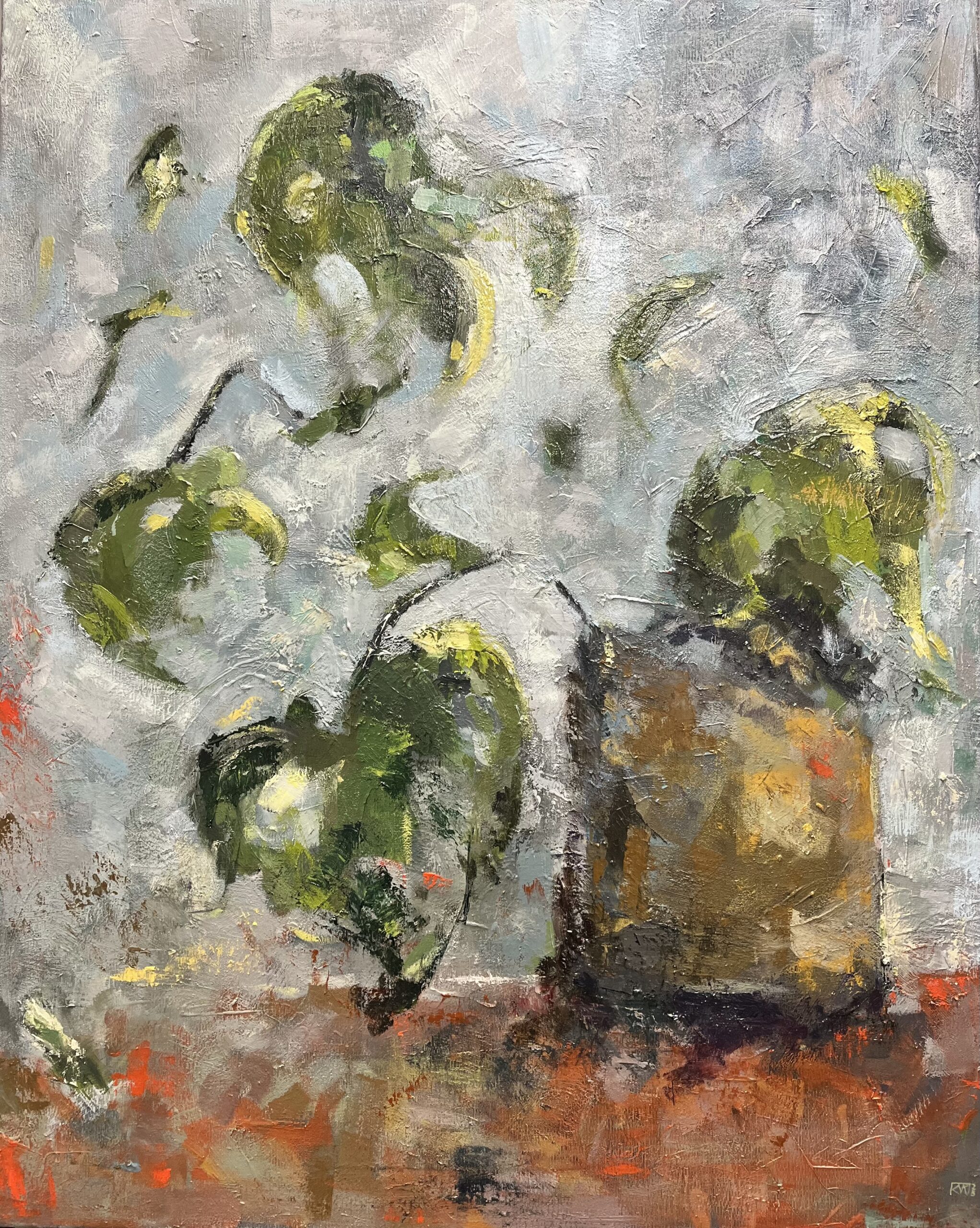 Obraz: „Kwiat domowy” (81 × 65 cm)